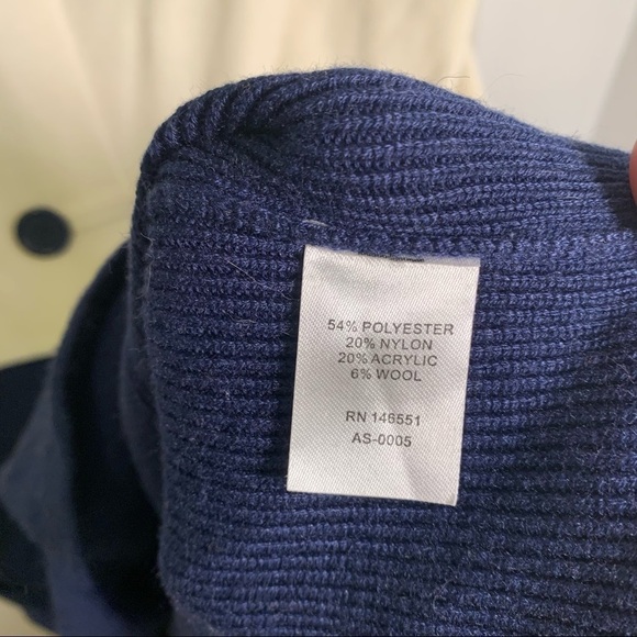 Ava Duster Cardigan Navy Cream Colorblock Stripe - Picture 7 of 10